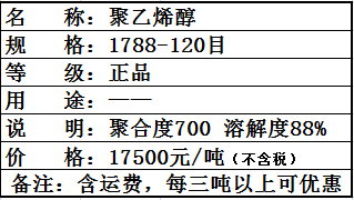 聚乙烯醇1788